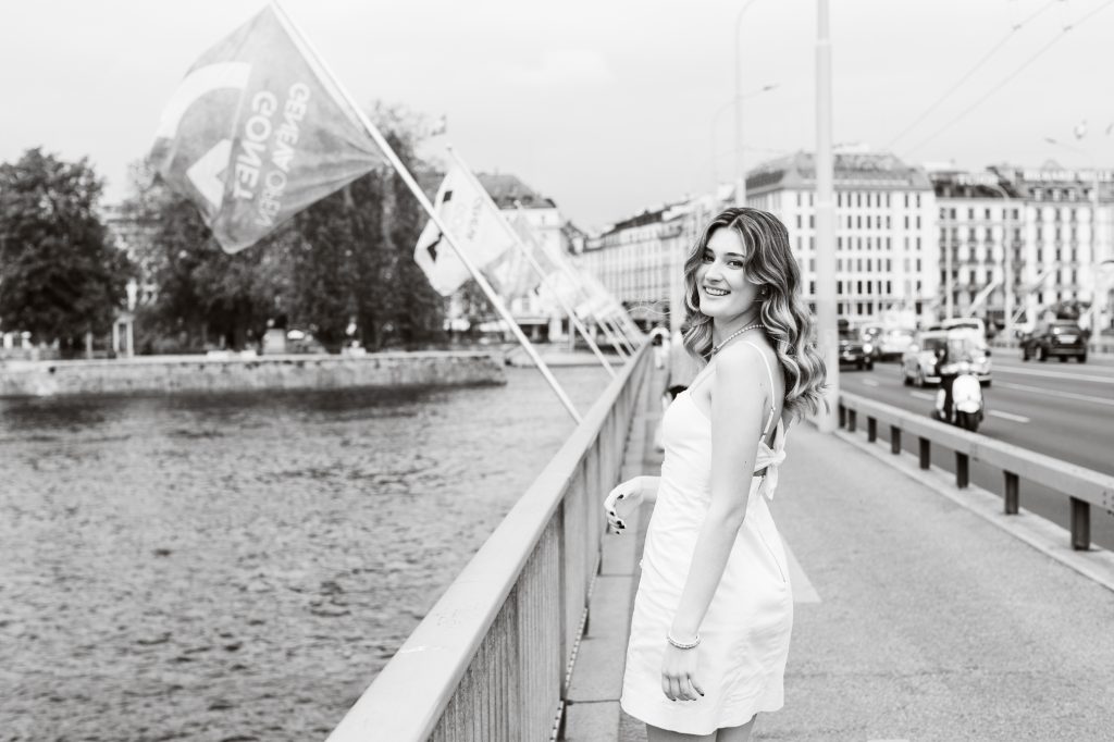 Amber Roberts Images portrait photographer captures senior photos in Geneva Switzerland with College du Leman high school graduate